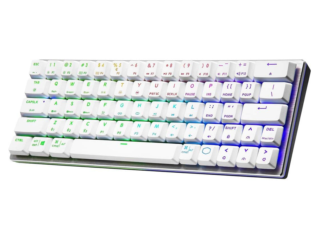 Cooler Master SK622 60% Wireless Bluetooth Silver/White Mechanical Low Profile Gaming Keyboard in Qatar Cooler Master SK622 60% Wireless Bluetooth Silver/White Mechanical Low Profile Gaming Keyboard in Qatar